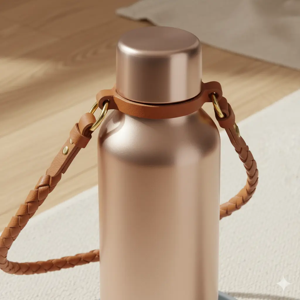 The Wanderlust Pet Travel Water Bottle - Rose Gold Edition - الصورة 3